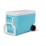 Igloo 38 qt. 'Wheelie Cool' Hard Ice Chest Cooler with Wheels - Aqua