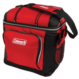 Coleman 30 Can Soft Sided Cooler Red