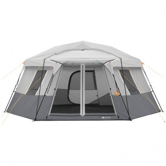 Ozark Trail 17\' x 15\' Person Instant Hexagon Cabin Tent, Sleeps 11