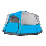 Coleman 8-Person 13' x 13' Octagon Instant Camping Tent, 1 Room, Blue