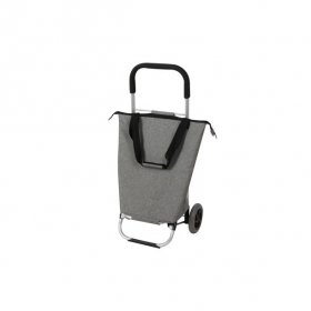 Ozark Trail Aluminum Grocery Cart with Removable Storage Bag, Gray