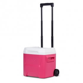 Igloo 16 qt. Laguna Roller Ice Chest Cooler with Wheels - Pink