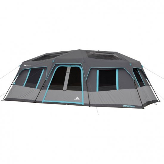 Ozark Trail 20\' x 10\' Dark Rest Instant Cabin Tent, Sleeps 12