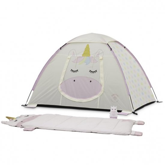 Firefly! Outdoor Gear Sparkle the Unicorn Kid\'s Camping Combo (One-room Tent, Sleeping Bag, Lantern)