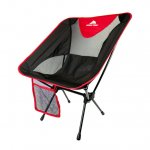 Ozark Trail Himont Oversized Camp Lite Chair for Camping enjoying Outdoors, Black and Red