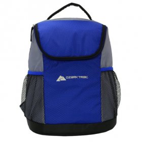 Ozark Trail 12-Can Soft-Sided Cooler Backpack, Blue