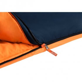 Coleman Montauk 20°F Big and Tall Sleeping Bag, Tiger Lily Orange
