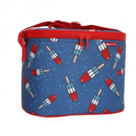 Ozark Trail Americana 12 Can Soft Sided Cooler, Blue/Red Multi