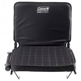Coleman 17 In OneSource Foldable Rechargeable Heated Stadium Seat, Black