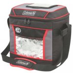 Coleman? 30-Can 24-Hour Soft Cooler Bag, Black & Red