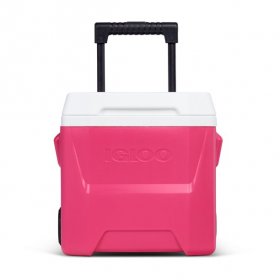 Igloo 16 qt. Laguna Roller Ice Chest Cooler with Wheels - Pink