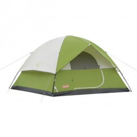 Coleman Sundome 4-Person Dome Camping Tent, 1 Room, Green