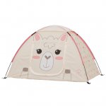 Firefly! Outdoor Gear Izzie the Llama 2-Person Kid's Camping Tent - Off-white/Pink Color, One Room