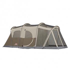 Coleman 6-Person Weathermaster Cabin Camping Tent with Screen Room