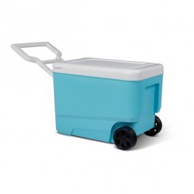 Igloo 38 qt. 'Wheelie Cool' Hard Ice Chest Cooler with Wheels - Aqua